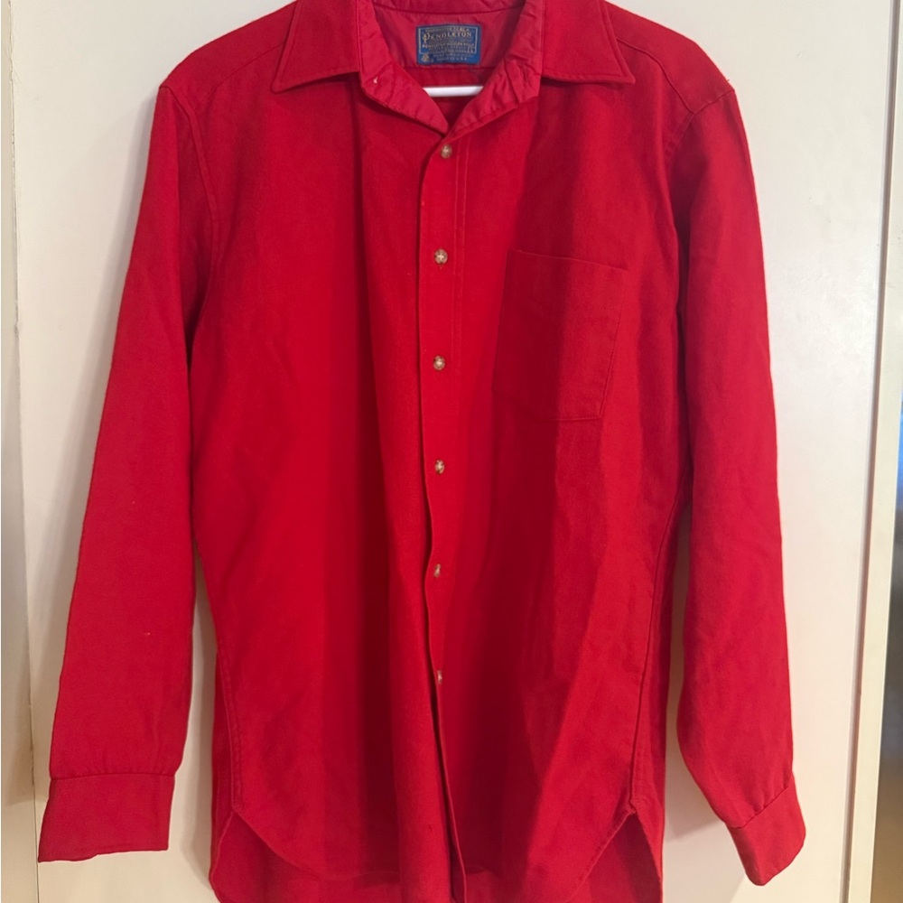 Pendleton Women's Red Button Down Shirt - image 1